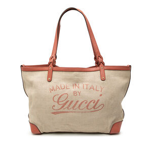 Pre-Loved Gucci Medium Canvas Craft Tote